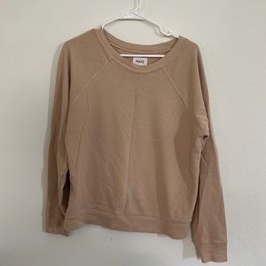 Mate the Label Organic Terry Raglan Sweatshirt in Latte